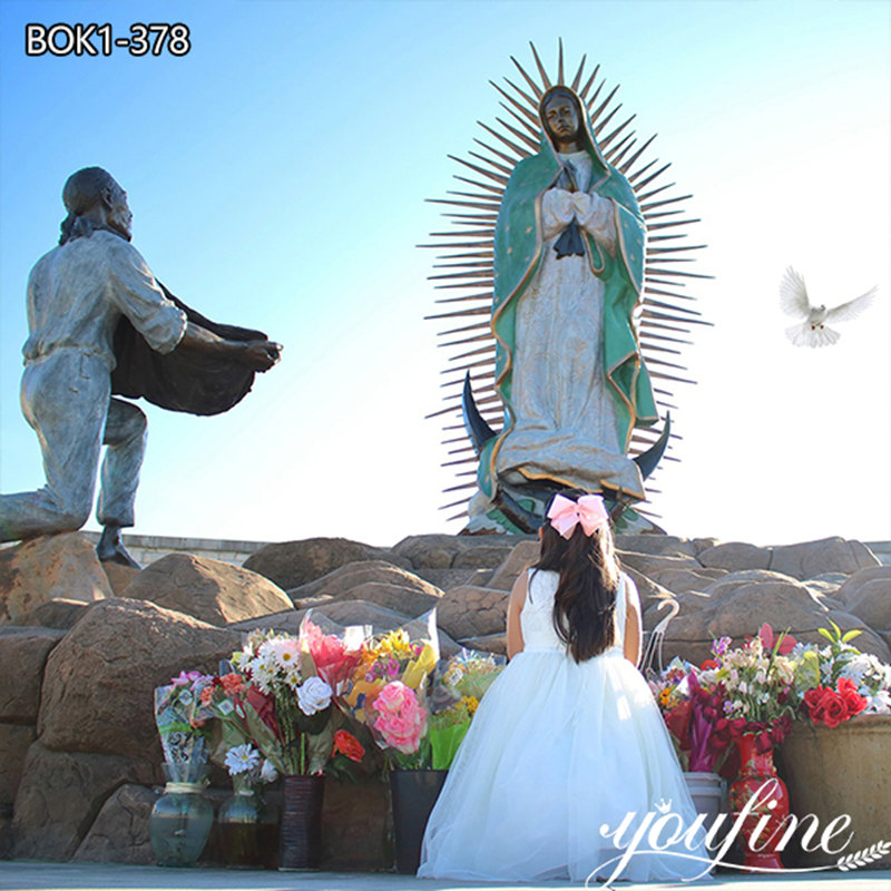 Large Bronze Our Lady of Guadalupe for Outdoor