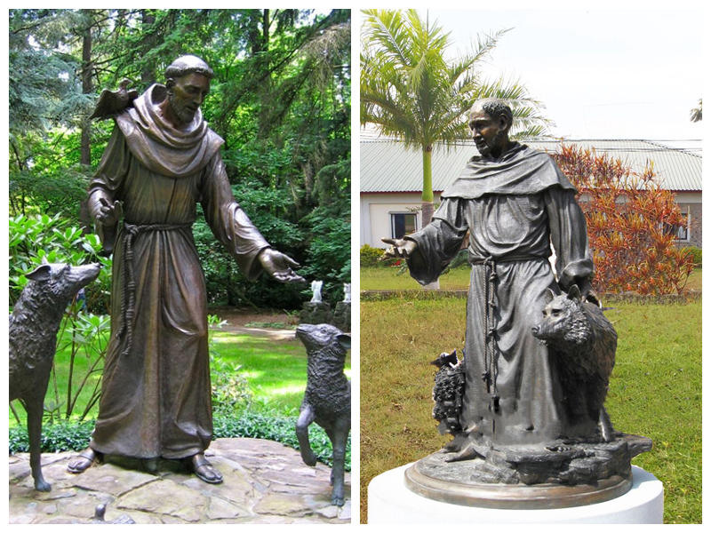 bronze saint francis statue--jpg