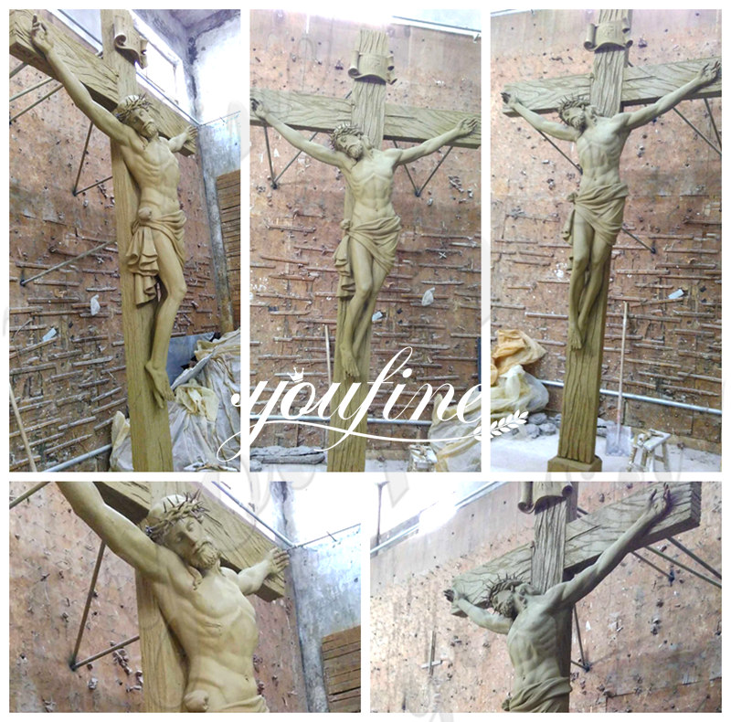 jesus crucifixion statue-